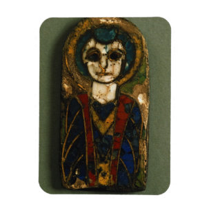 Rounded plaque, depicting Christ or a saint, late Magnet