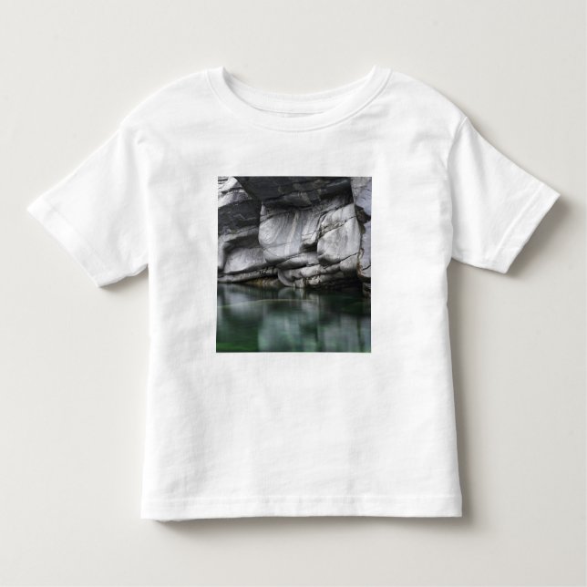 Rounded Rock Cliff by Verzasca River Toddler T-Shirt (Front)