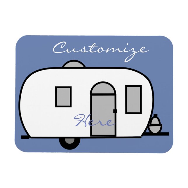 Rounded travel trailer Thunder_Cove Magnet (Horizontal)