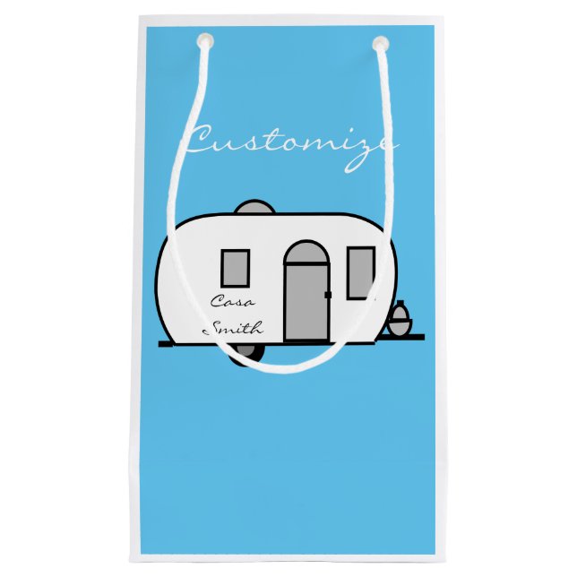 Rounded travel trailer Thunder_Cove Small Gift Bag (Front)