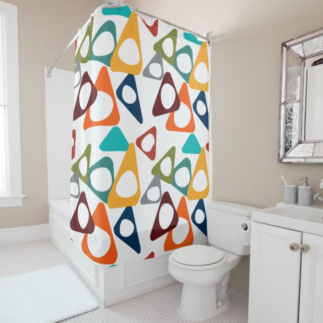 Rounded Triangles  Shower Curtain (In Situ)