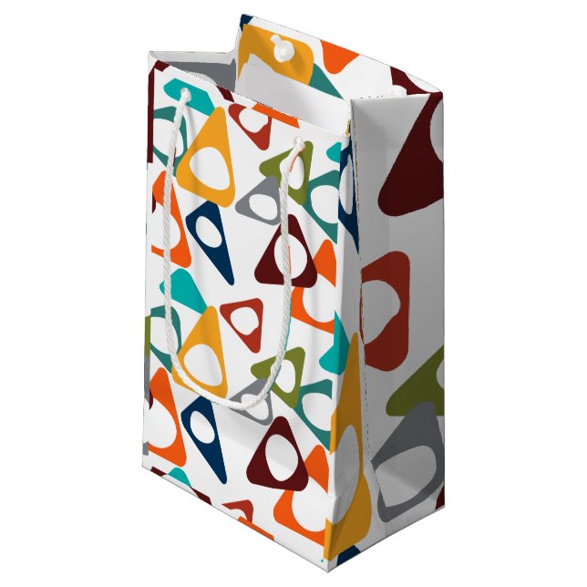 Rounded Triangles  Small Gift Bag (Front Angled)