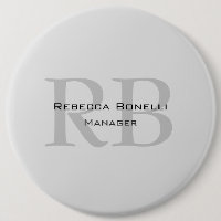 Rounded White Grey Monogram Manager