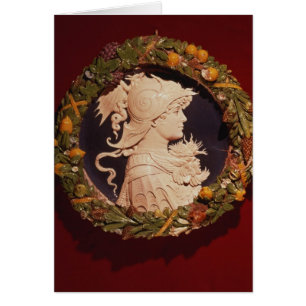 Roundel bearing a profile portrait
