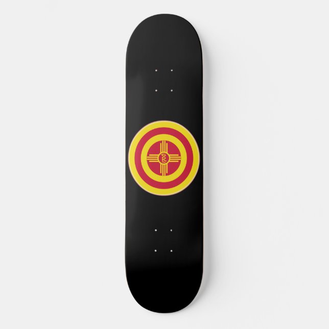 Roundel of Albuquerque Skateboard (Front)