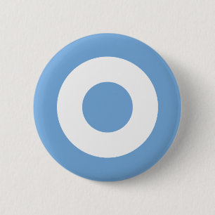 Roundel of Argentina - Escarapela de Argentina 6 Cm Round Badge