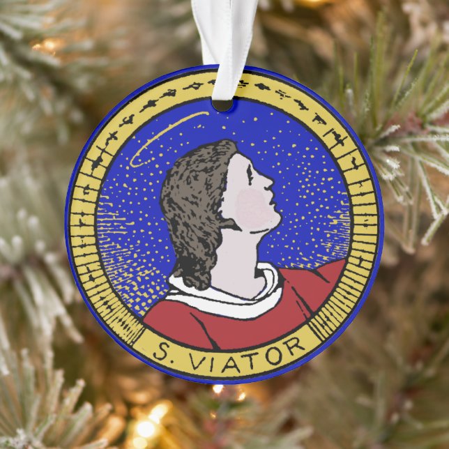 Roundel of St Viator of Lyon the Catechist (LD 01) Ornament (Tree)
