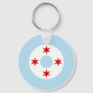 Roundel of the Chicago Air Force (Fighter Wing) Key Ring