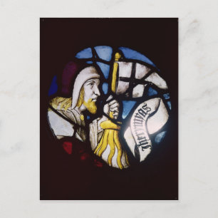 Roundel of the prophet Jeremiah, 15th century Postcard