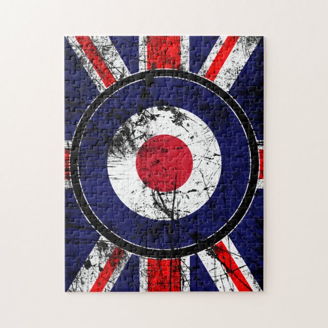 Roundel Target Mods UK Target Union Jack Jigsaw Puzzle (Vertical)