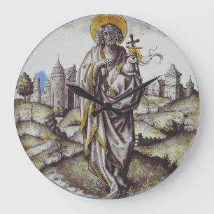 Roundel with Saint John The Baptist Large Clock