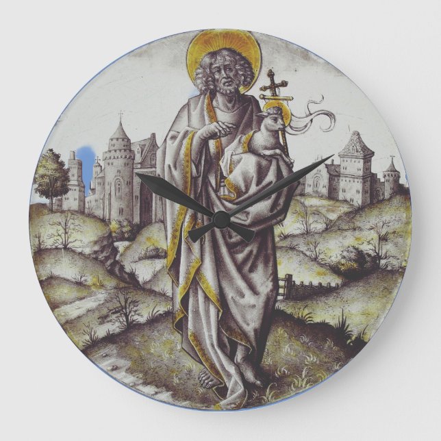 Roundel with Saint John The Baptist Large Clock (Front)