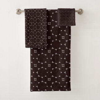Rounding Stars Brown/W Decor-Soft Modern Towels