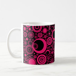 Rounds, Pink-Black Coffee Mug