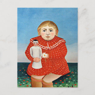 Rousseau - Child with Doll Postcard
