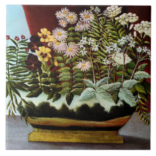 Rousseau - Fleurs de Poete Ceramic Tile