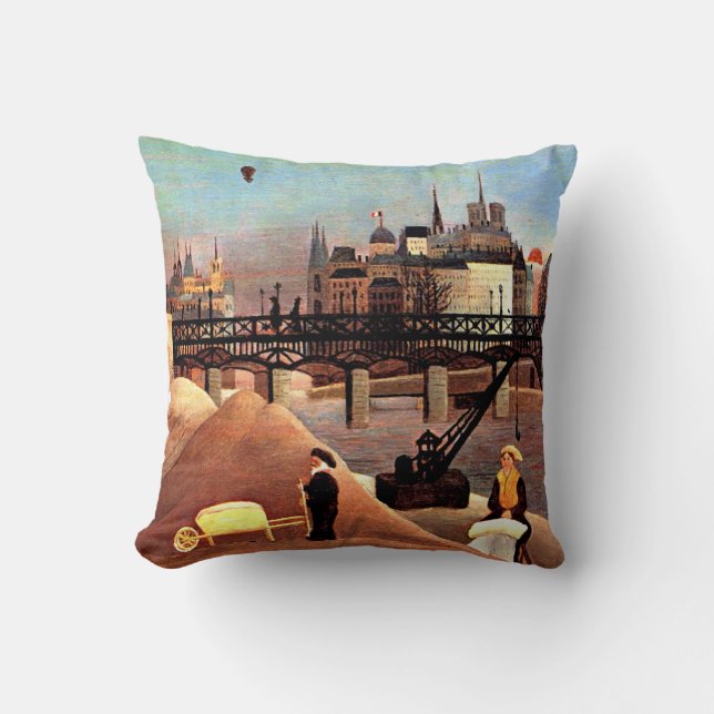 Rousseau - Ile Saint Louis and Notre Dame Cushion (Front)