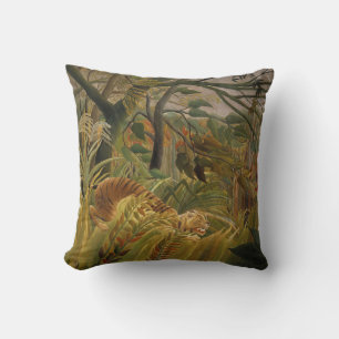 Rousseau Jungle Tropical Tiger Art Cushion