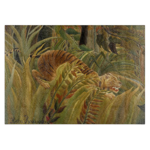 Rousseau Jungle Tropical Tiger Art Cutting Board