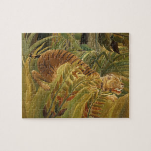 Rousseau Jungle Tropical Tiger Art Jigsaw Puzzle