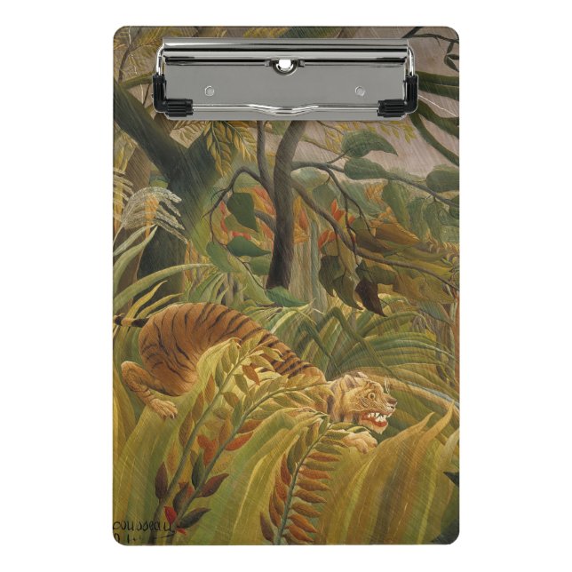 Rousseau Jungle Tropical Tiger Art Mini Clipboard (Front)