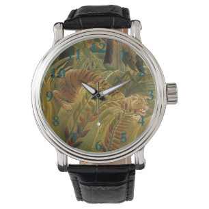Rousseau Jungle Tropical Tiger Art Watch