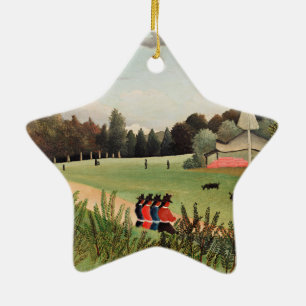 Rousseau - Landscape and Four Young Girls Ceramic Ornament