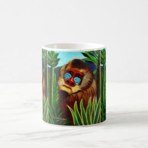 Rousseau - Mandril in the Jungle (Adaptation) Coffee Mug