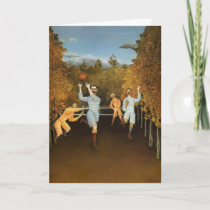 Rousseau’s Football Players greeting card
