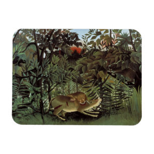 Rousseau’s Hungry Lion magnet