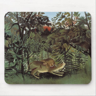 Rousseau’s Hungry Lion mousepad