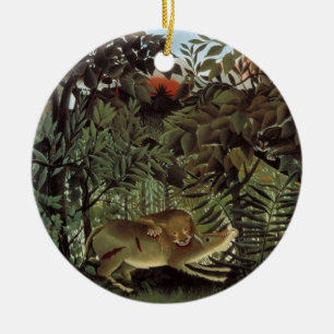 Rousseau’s Hungry Lion ornament