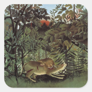 Rousseau’s Hungry Lion stickers
