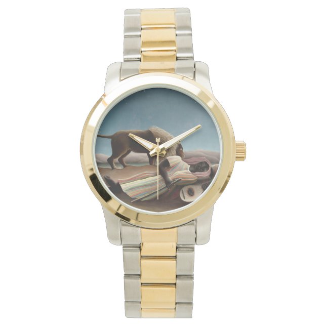 Rousseau’s Sleeping Gypsy art watch (Front)