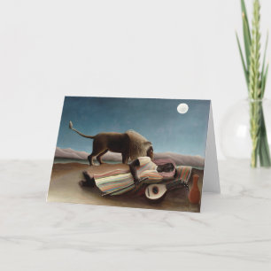 Rousseau’s Sleeping Gypsy greeting card