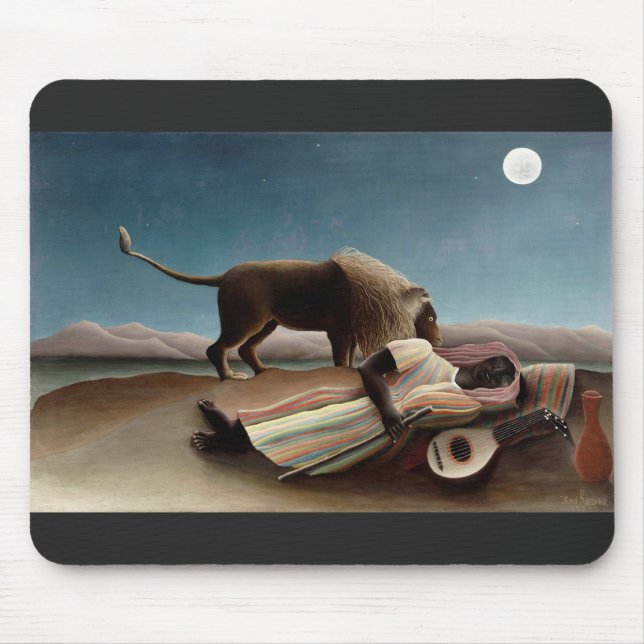 Rousseau’s Sleeping Gypsy mousepad (Front)