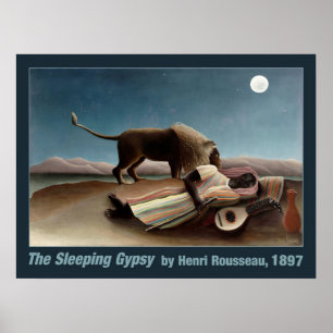Rousseau’s Sleeping Gypsy poster