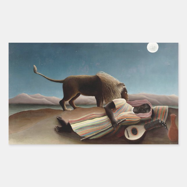 Rousseau’s Sleeping Gypsy stickers (Front)