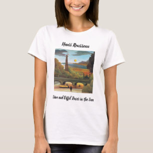 Rousseau Seine and Eiffel-tower in the Sunset  T-Shirt