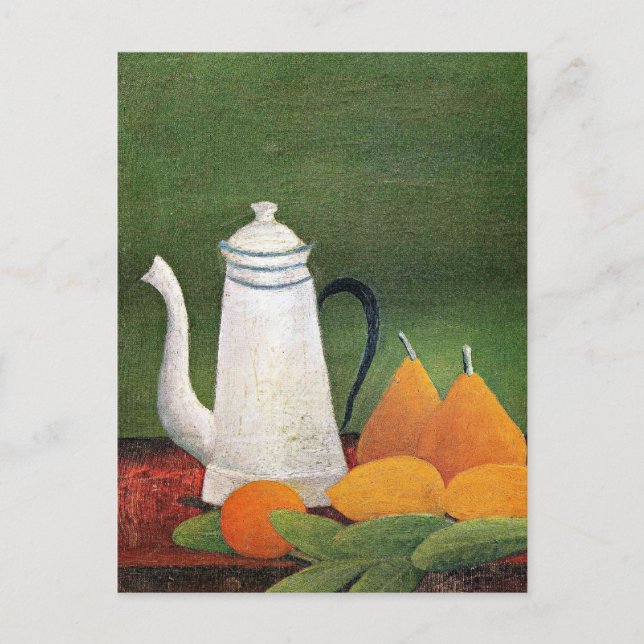 Rousseau - Still Life with Teapot and Fruit Postcard (Front)
