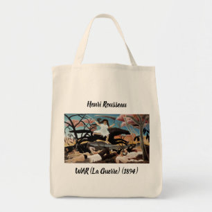 Rousseau War and Self- Portrait Large Tote Bag