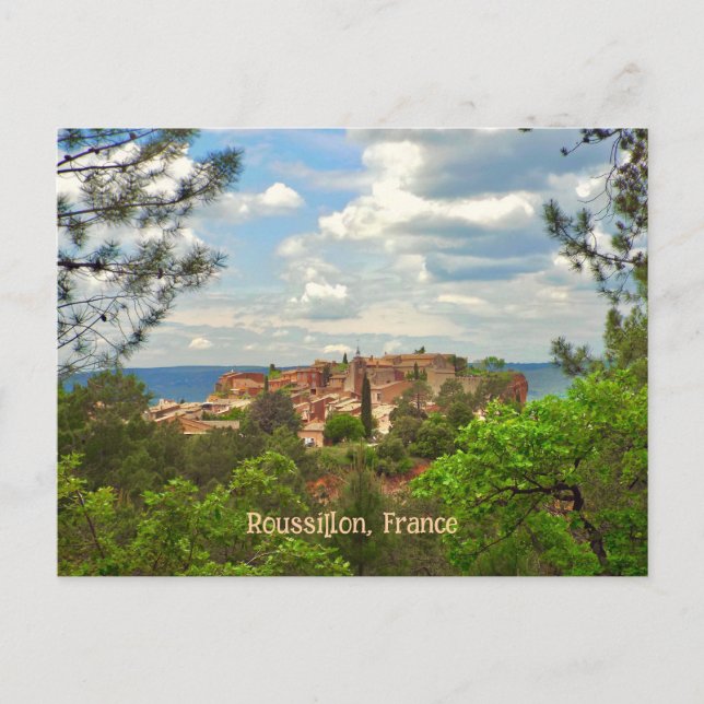 Roussillon, France, Beautiful Hill Town Postcard (Front)