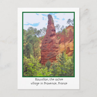ROUSSILLON, OCHRE VILLAGE, PROVENCE,FRANCE POSTCARD