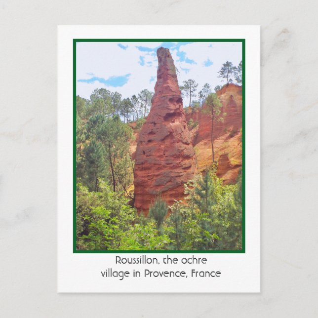  ROUSSILLON, OCHRE VILLAGE,  PROVENCE,FRANCE POSTCARD (Front)
