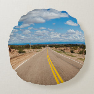 Route 40 Argentina Round Cushion