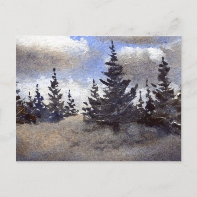 "Route 55 Clouds #3" Country Roads Postcard (Front)