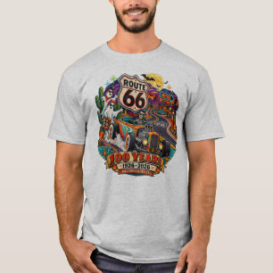 Route 66 100 Years Halloween 1926-2026 Men's T-Shi T-Shirt