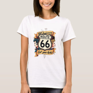 Route 66 100th Anniversary Vintage Style Graphic T-Shirt
