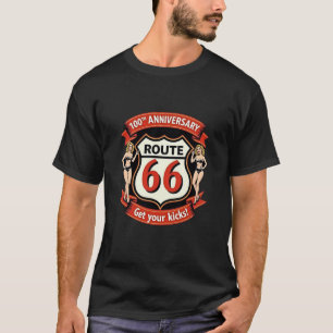 Route 66 100th Anniversary Vintage Style Graphic T-Shirt