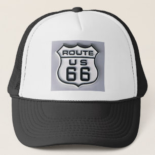Route 66 3-D looking Trucker Hat